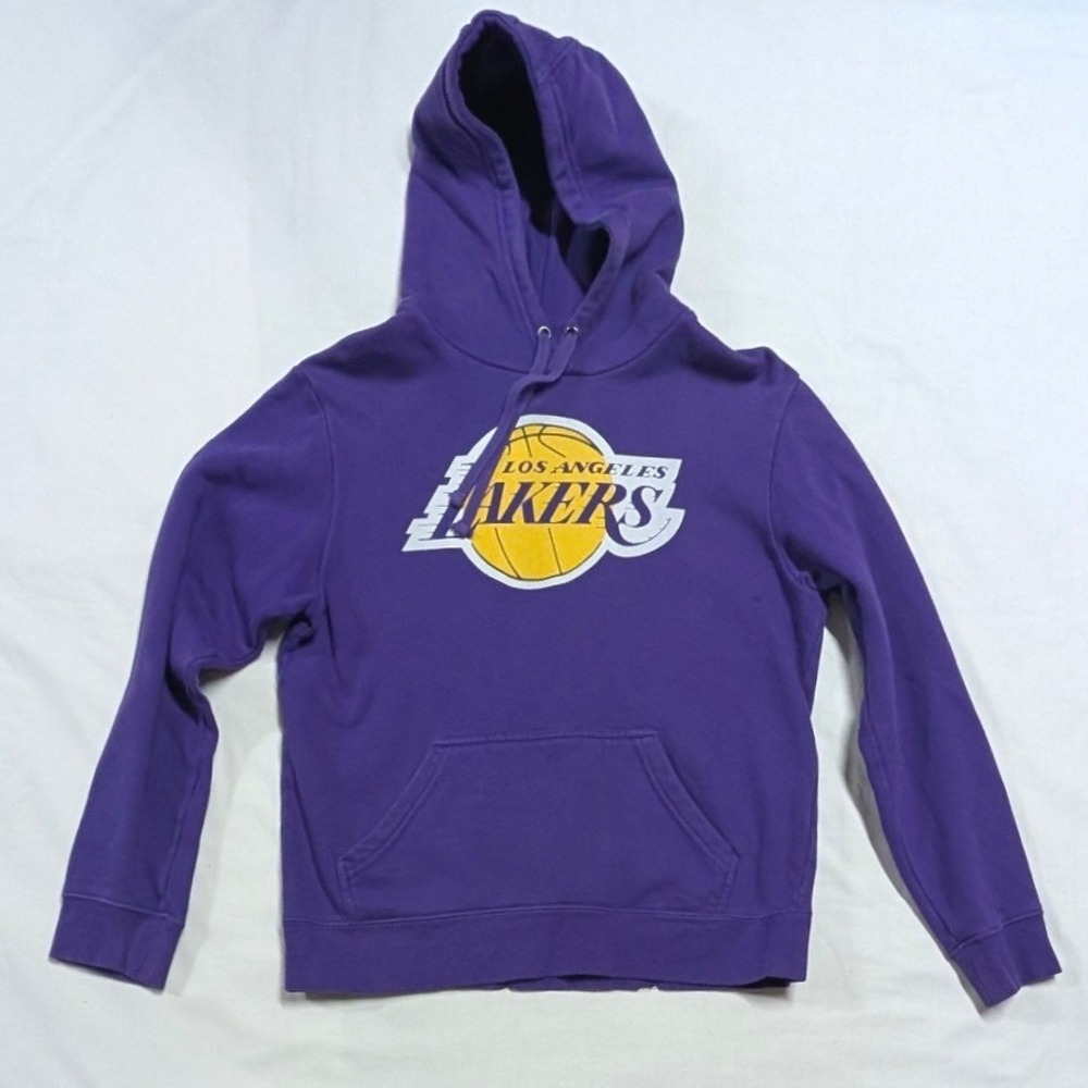 Fanatics Los Angeles Lakers LeBron James 23 Purple Hoodie Mens Medium 2G17